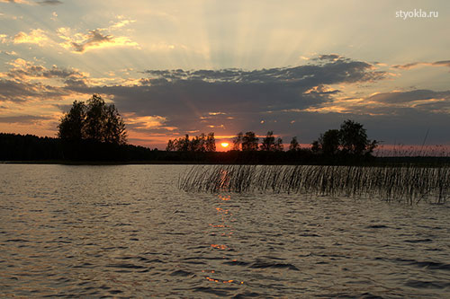 оз.Лижмозеро (р-ка Карелия)- прекрасный закат